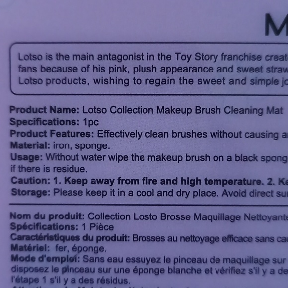 $5 Disney Toy Story Lotso Makeup Brush Cleaner Mat Sponge - Picture 12 of 13